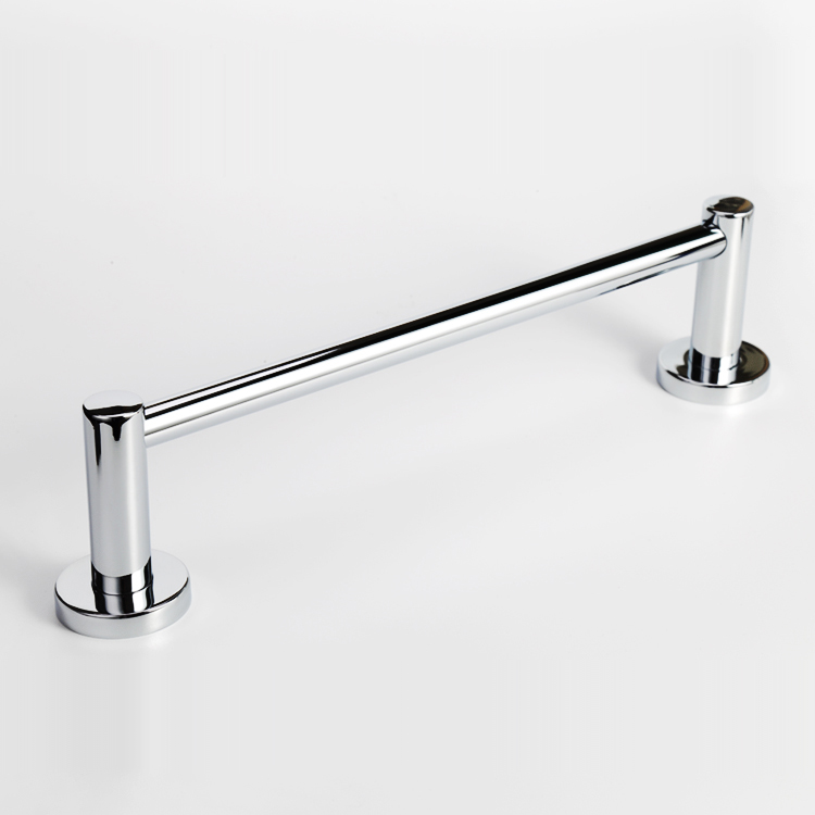 12-inch round single-bar towel rack