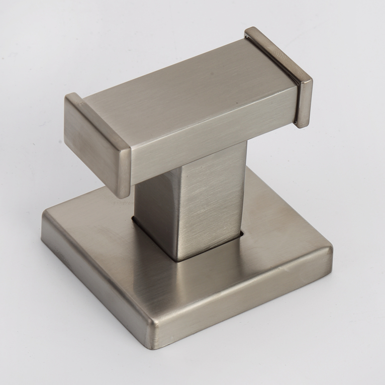 Gold square double coat hook