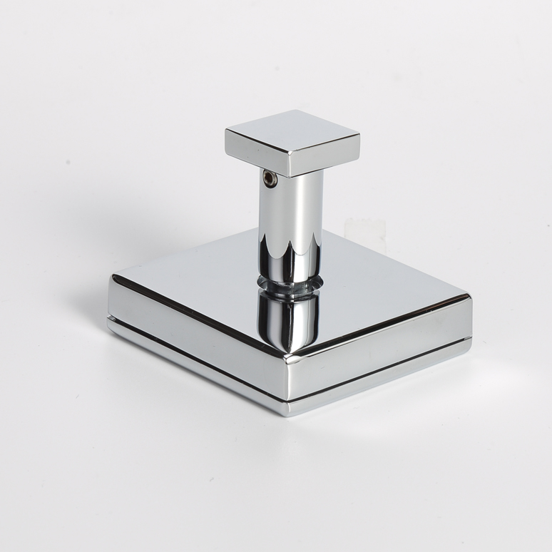 Glass-locking square coat hook
