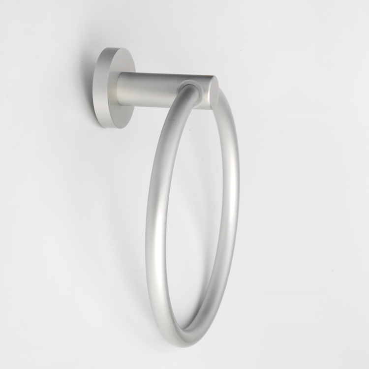 Aluminum alloy round towel ring (natural finish)