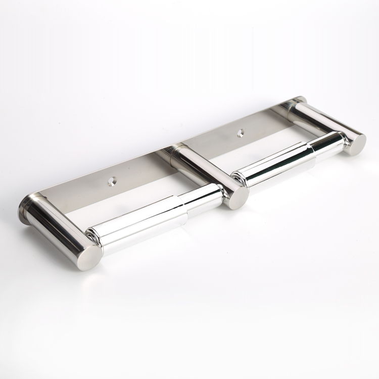 Dual-roll round tissue holder